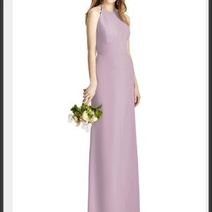Dessy Group Full Length Gown In Suede Rose Size 12